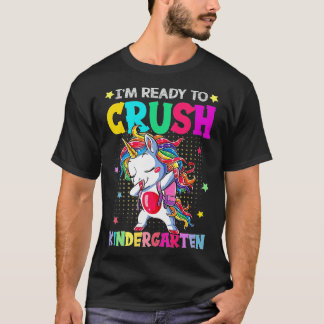 Jag är Redo att krossa Kindergarten Lycklig första T Shirt
