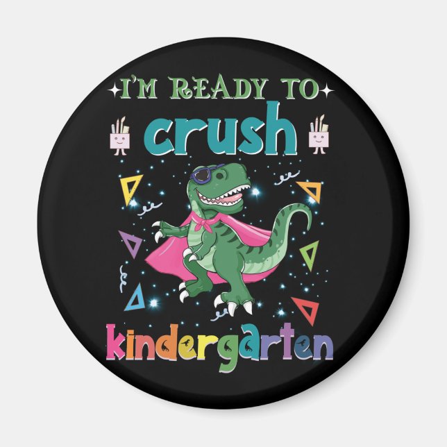 Jag är Redo att krossa Kindergarten Magnet (Framsidan)