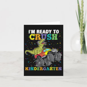 Jag är Redo att krossa Kindergarten Monster Lastbi Kort