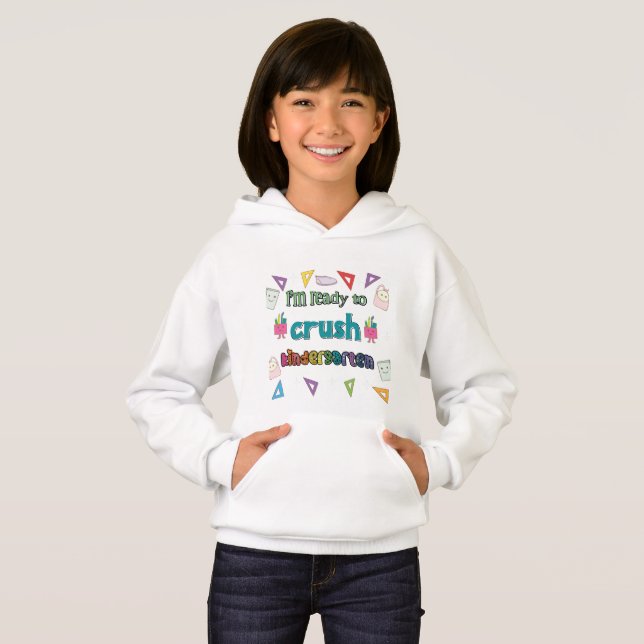 Jag är Redo att krossa Kindergarten T Shirt (Hel framsida)