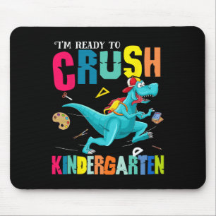 Jag är redo att krossa Kindergartens Dinosaur Byck Musmatta