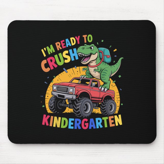 Jag är redo att krossa Kindergartens dinosaurie Ck Musmatta (Framsidan)