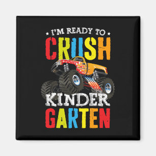 Jag är redo att krossa Kindergartens monstertruck Magnet