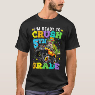 Jag är Redo att krossa Lastbil Dinosau, femte Klas T Shirt