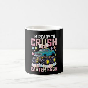 Jag är redo att krossa påskägg monstertruck kaffemugg