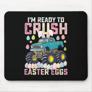 Jag är redo att krossa påskägg monstertruck musmatta