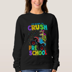 Jag är redo att krossa Pre K Monster Truck Dinosau T Shirt