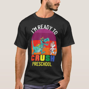 Jag är Redo att krossa Preschool Dinosaur Kids til T Shirt