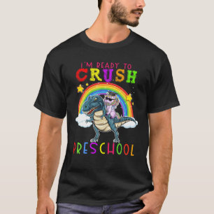 Jag är Redo att krossa Preschool S Unicorn Riding T Shirt