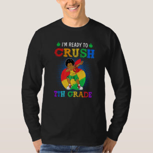 Jag är redo att krossa sjunde klass dabbing pojke t shirt