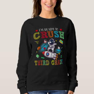Jag är redo att krossa tredje klass dabba astronau t shirt