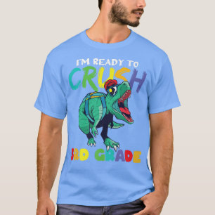 Jag är Redo att krossa tredje Klass-dinosaur tillb T Shirt