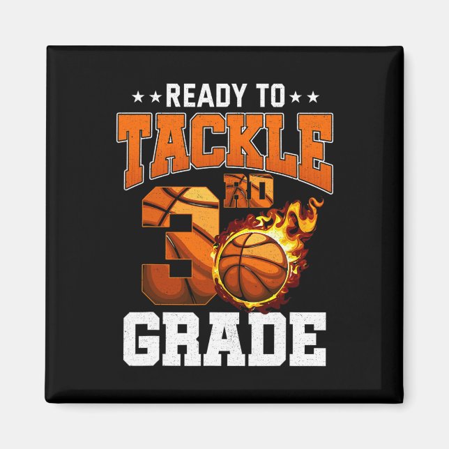 Jag är Redo att ta mig till tredje Klass Basketbal Magnet (Framsidan)