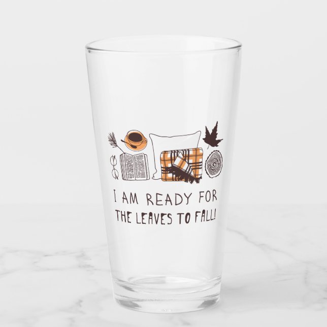 Jag är Redo för att Löven faller! Glaskopp (Framsida)
