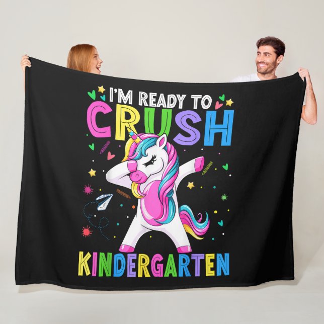 Jag är redo för förskoleklass tillbaka till skolan fleecefilt (På plats)