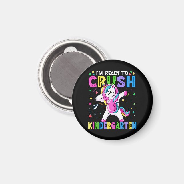 Jag är redo för förskoleklass tillbaka till skolan magnet (Front/Back)