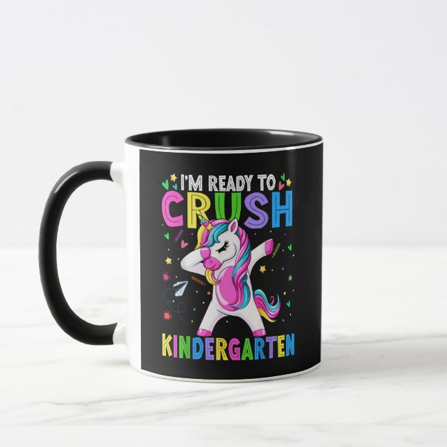 Jag är redo för förskoleklass tillbaka till skolan mugg (Vänster)