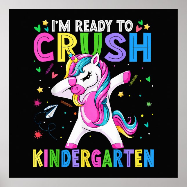 Jag är redo för förskoleklass tillbaka till skolan poster (Framsidan)