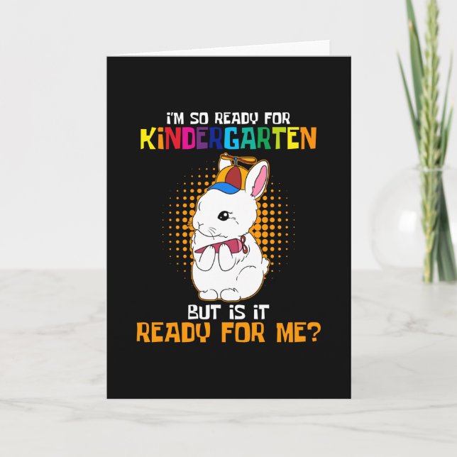 Jag är redo för Kindergarten Kort (Framsida)