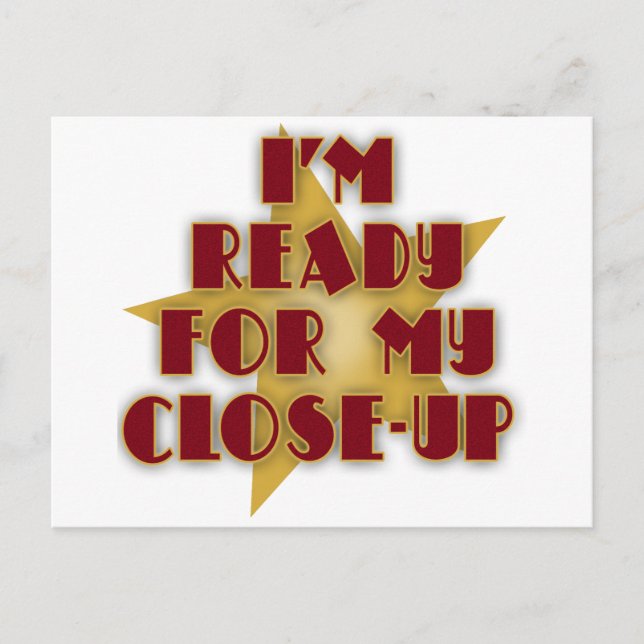 Jag är Redo för min avslutning Vykort (Framsida)