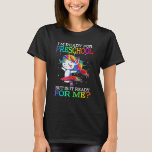 Jag är Redo för Preschool Unicorn T Shirt