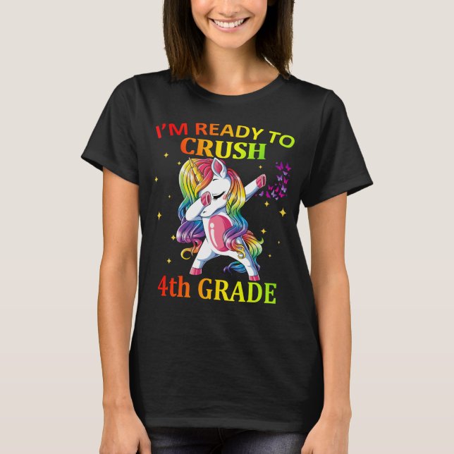 JAG ÄR REDO TILL CRUSH 4:e KLASS T Shirt (Framsida)