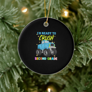 JAG ÄR REDO TILL CRUSH ANDRA KLASS JULGRANSPRYDNAD KERAMIK
