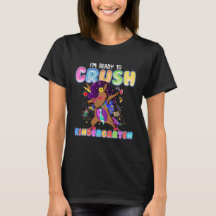 Jag är Redo till Crush Kindergarten Afro Dabbing U T Shirt