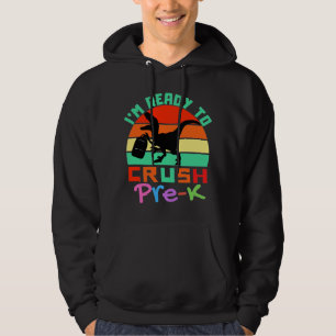JAG ÄR REDO TILL CRUSH PRE-K - COOLA DINOSAUR HOODIE