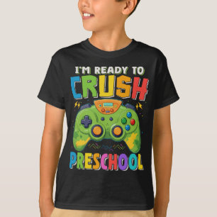 Jag är Redo till Crush Preschool Gamer Back to sch T Shirt