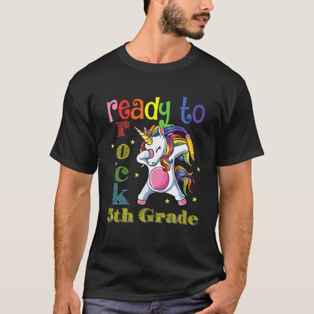 Jag är Redo till Sten 5:e Klass-enmajsdabbing T Shirt (Framsida)