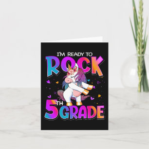 Jag är Redo till Sten 5:e Klass Unicorn Back to sc Kort