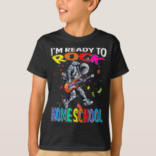 Jag är Redo till Sten Homeschool Astronaut T-Shirt