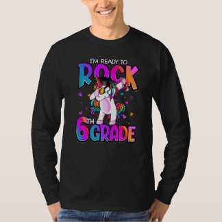 Jag är Redo till Sten Klass Unicorn Back to school T Shirt
