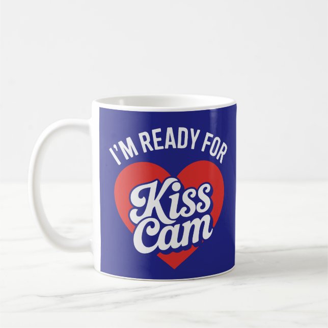 Jag är Redot för Kiss Cam - Lönnspelsdagen Kaffemugg (Vänster)