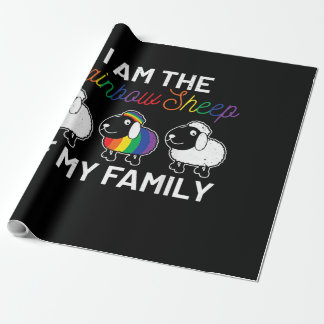 Jag är regnbågsfår i min familj | Får Gift Presentpapper