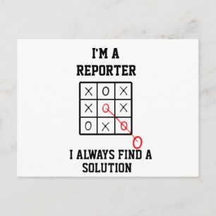 Jag är reporter jag hittar alltid en lösning  vyko vykort
