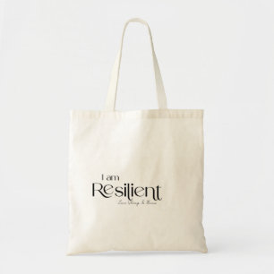 Jag är Resilient Trendig Tote Bag Tygkasse