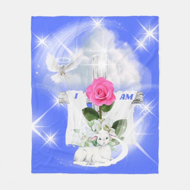 Jag är "Resurrecension Blue Fleece Blanket" (Framsidan)
