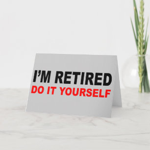 JAG ÄR RETIRED KORT