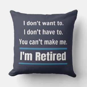 Jag är Retrött Funny Gift Humor Kudde