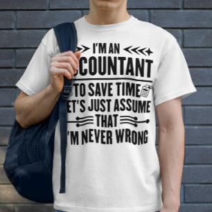 Jag är revisor i Roliga meningar Far T Shirt