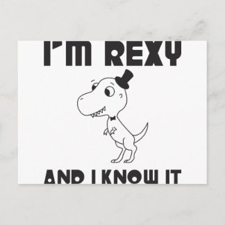 Jag är Rexy och jag vet det Vykort