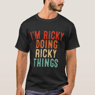 Jag är Ricky Doing Ricky Sak Funny Gifts God Jul T Shirt
