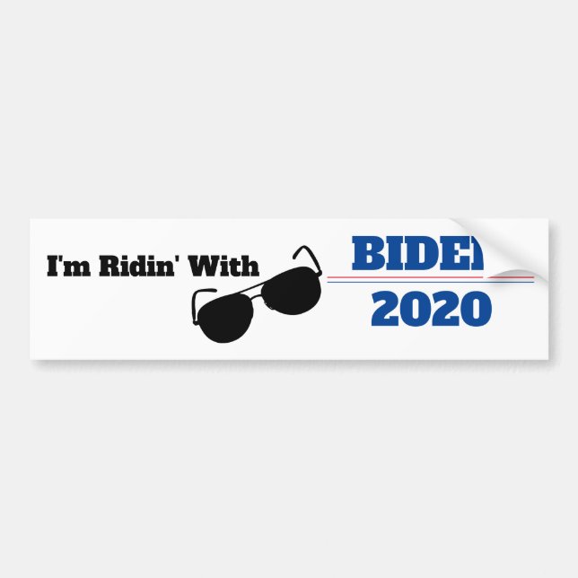 Jag är Ridin med Biden 2020 Bildekal (Framsidan)