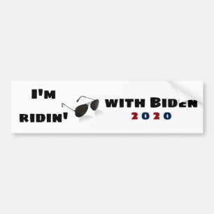 Jag är Ridin med Biden 2020 Bildekal