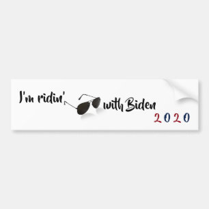 Jag är Ridin med Biden 2020 Bildekal