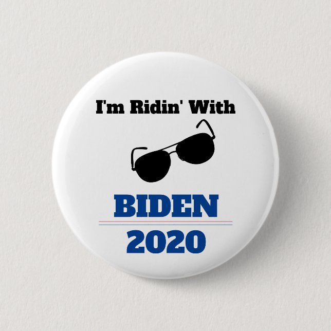 Jag är Ridin med Biden 2020 Knapp (Framsida)