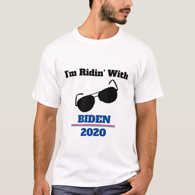 Jag är Ridin med Biden 2020 T Shirt (Framsida)