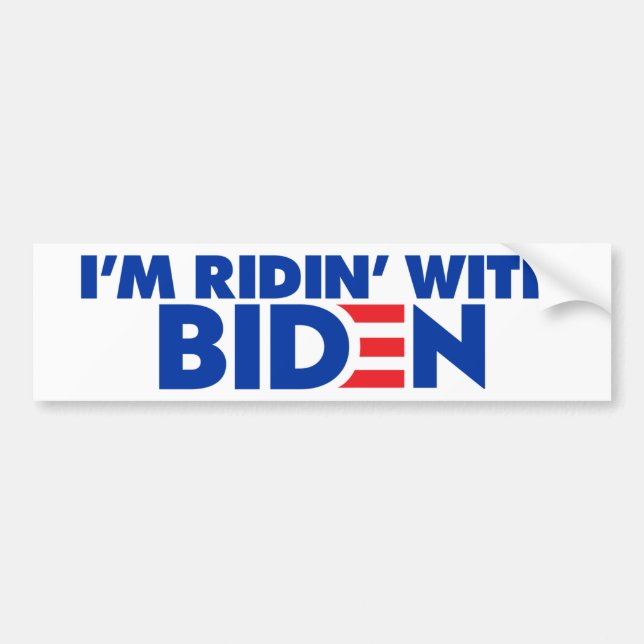Jag är Ridin med Biden 2024 Bildekal (Framsidan)